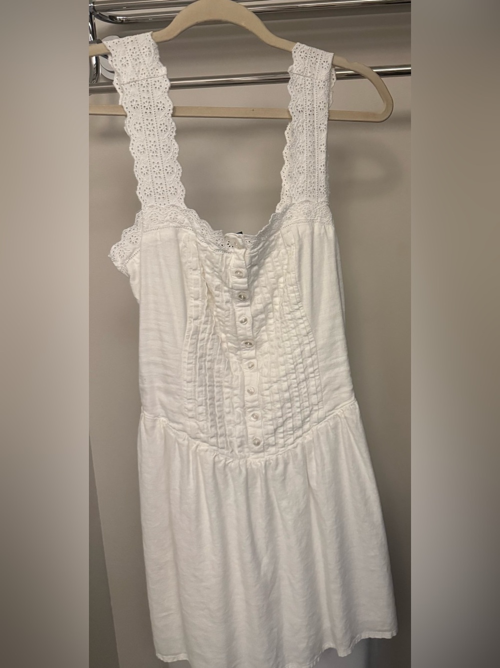 Gap white cotton dress